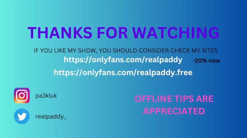 Watch realpaddy recorded live streams from Chaturbate on 2023/11/06, Cam Archive